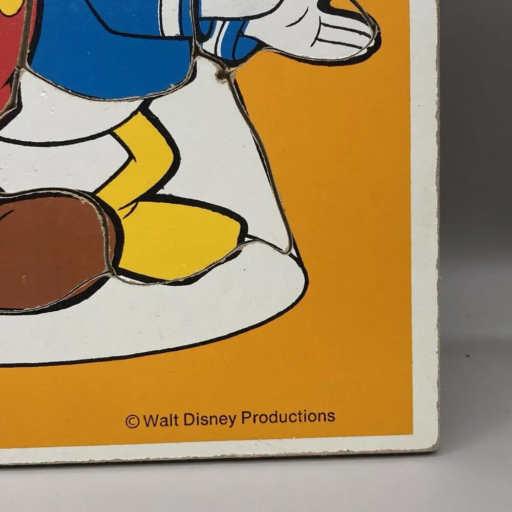 Playskool Wooden Mickey & Donald Puzzle, 10 Pieces,  Walt Disney Productions USA